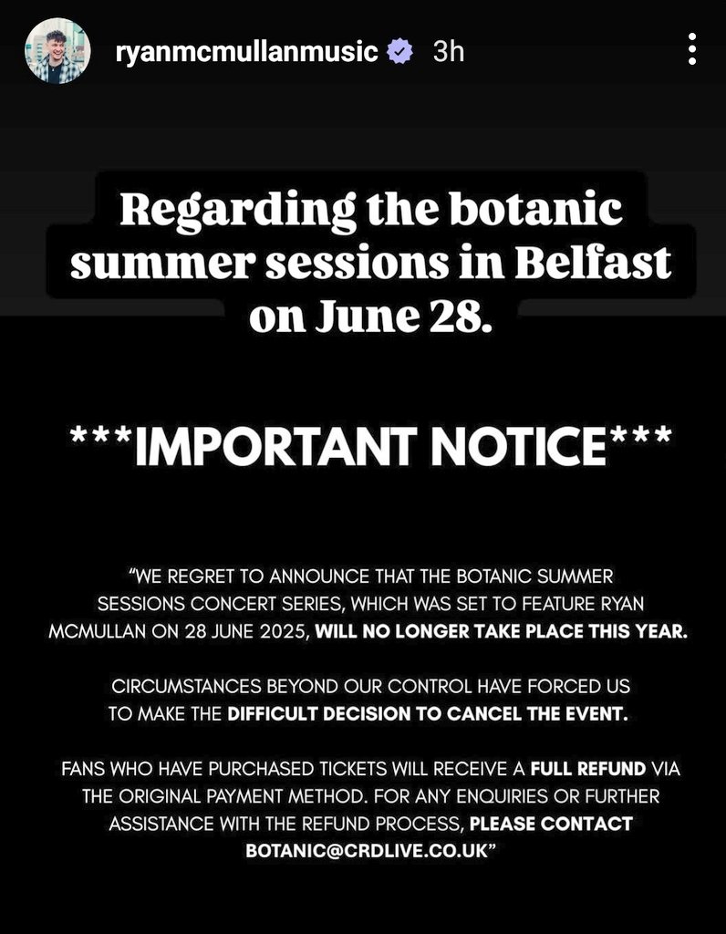 News: <a href="/ryanmcmusic/">Ryan McMullan</a>  Botabic sessions cancelled.