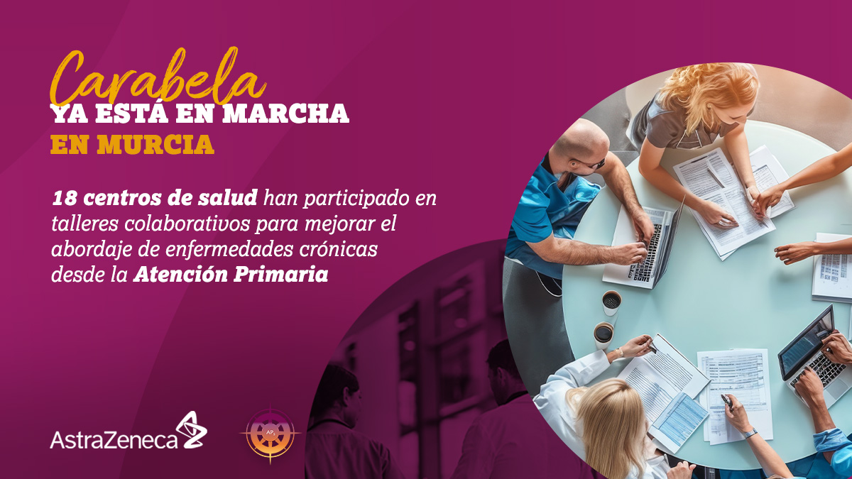 AstraZeneca España (@astrazenecaes) on Twitter photo La iniciativa #Carabela en Atención Primaria ya se está implementando en los centros de salud a nivel nacional para mejorar el abordaje de enfermedades crónicas. 🩺 En #Murcia, se han realizado ya 6 talleres en 18 centros de salud.
Coorganizado por <a href="/AstraZenecaES/">AstraZeneca España</a>, <a href="/SEMERGENap/">SEMERGEN | Médicos de AP #YoPrefieroMFyC</a>, La iniciativa #Carabela en Atención Primaria ya se está implementando en los centros de salud a nivel nacional para mejorar el abordaje de enfermedades crónicas. 🩺 En #Murcia, se han realizado ya 6 talleres en 18 centros de salud.
Coorganizado por <a href="/AstraZenecaES/">AstraZeneca España</a>, <a href="/SEMERGENap/">SEMERGEN | Médicos de AP #YoPrefieroMFyC</a>,