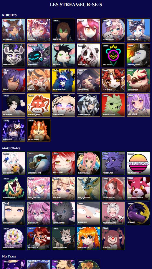 🇫🇷 Nôtre site à été mis à jour ! Vous pouvez maintenant découvrir l'ensemble des streamer.euses ici :

fluffevent.fr/fr/streamers/

🇬🇧 Our website has been updated! You can now discover all the streamers here: 

fluffevent.fr/en/streamers/