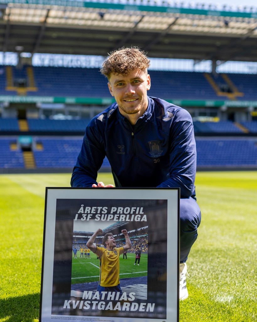 Mathias Kvistgaarden er Årets Profil i 3F Superligaen 🌟

Prisen uddeles af Spillerforeningen og DBU, og det er spillerne i de respektive klubber i 3F Superligaen, som har stemt på Kvistgaarden.

Kæmpe stort tillykke til Kvistgaarden med prisen! 🏆
