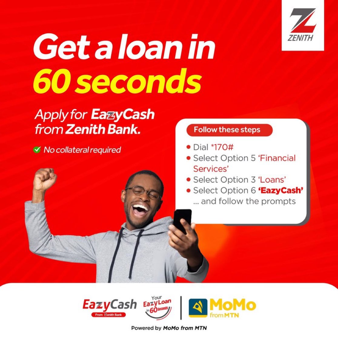 Bla Yaw✝🇬🇭 (@obrempong__) on Twitter photo The best part? You can get your #EazyCash loan in just 60 seconds—that’s why I’m a fan of <a href="/ZenithBank_Gh/">Zenith Bank (Ghana) Ltd.</a>! 🙌👌 The best part? You can get your #EazyCash loan in just 60 seconds—that’s why I’m a fan of <a href="/ZenithBank_Gh/">Zenith Bank (Ghana) Ltd.</a>! 🙌👌