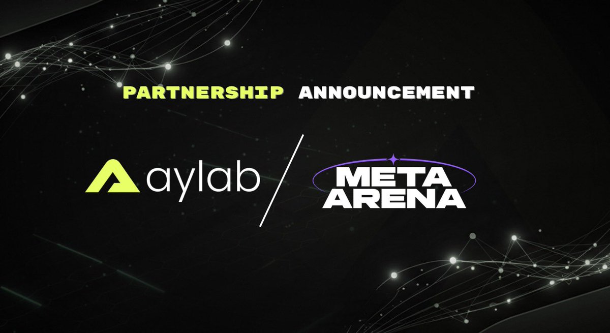 Aylab (@aylab_io) on Twitter photo We’re thrilled to partner with <a href="/MetaArenaGaming/">Meta Arena</a> — the Web3 gaming powerhouse building on SEI with 200K+ users and a next-gen AI game engine.
Aylab will power MetaArena’s user growth with:
⚡ Aylab Ads – our 500+ dApp ad network
⚡ On-chain targeting
⚡ ATL (Aylab Traffic Loop) We’re thrilled to partner with <a href="/MetaArenaGaming/">Meta Arena</a> — the Web3 gaming powerhouse building on SEI with 200K+ users and a next-gen AI game engine.
Aylab will power MetaArena’s user growth with:
⚡ Aylab Ads – our 500+ dApp ad network
⚡ On-chain targeting
⚡ ATL (Aylab Traffic Loop)