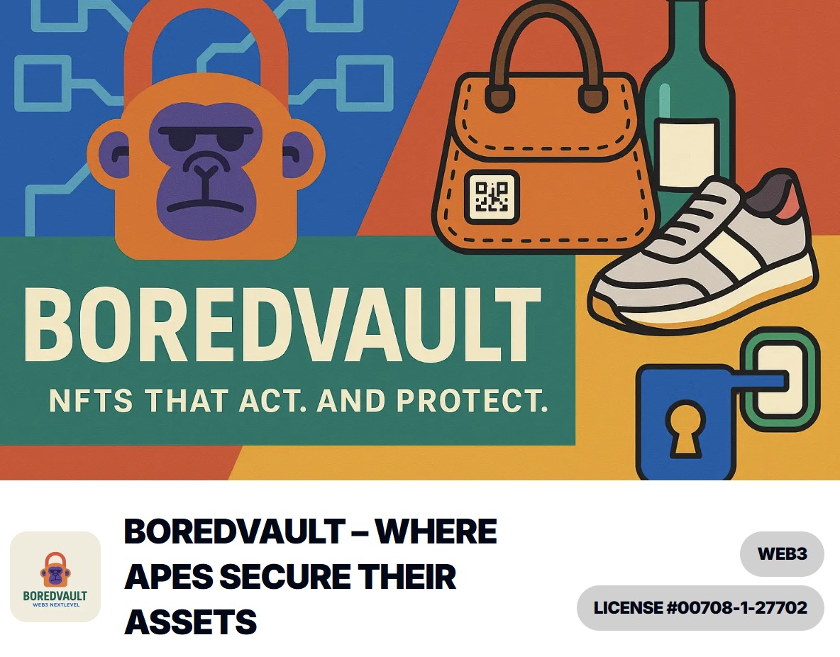 We did it.
We’re now officially “Made by Apes” 🦍🔥

Physical meets digital. Holograms meet NFTs.
And yes, even our bottles now have a passport. 🍸🛂

Check the Bodega, Apes:
👉 madeby.boredapeyachtclub.com/bodega/O82Q5QJ…

#MBA #MadeByApes #BoredVault #Web3NextLevel #DigitalProductPassport