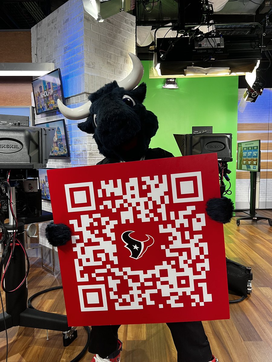 One mascot to rule them all… cast your vote! Help support, TORO. Scan the QR code. <a href="/TexansTORO1/">TORO 🐃</a> <a href="/KHOU/">KHOU 11 News Houston</a>