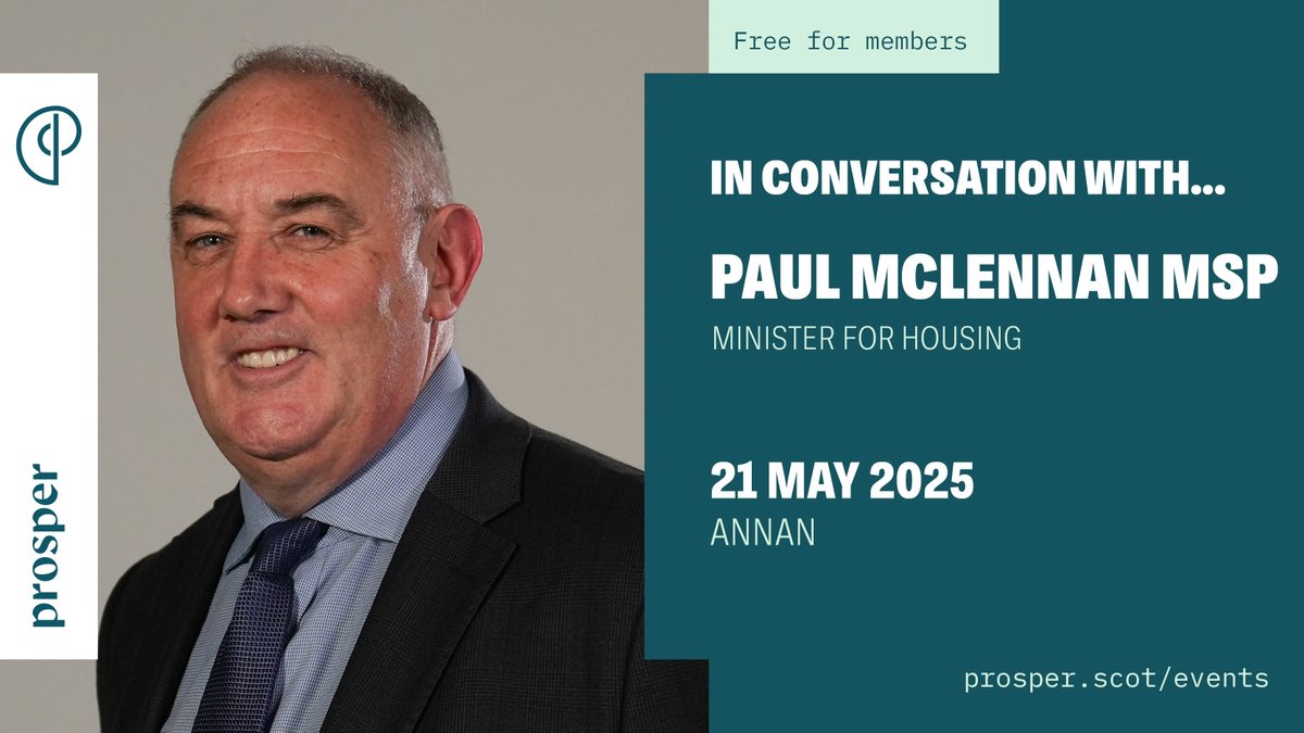 Prosper (@prosperscot) on Twitter photo 🚨Last chance to book!
Minister for Housing <a href="/PaulMcLennan7/">Paul McLennan - MSP for East Lothian</a>, will join members in the South of Scotland to explore the opportunities for the future of housing in the region.
Book now: prosper.scot/events/paul-mc… 🚨Last chance to book!
Minister for Housing <a href="/PaulMcLennan7/">Paul McLennan - MSP for East Lothian</a>, will join members in the South of Scotland to explore the opportunities for the future of housing in the region.
Book now: prosper.scot/events/paul-mc…