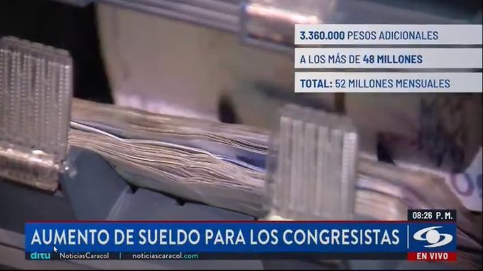 majonavarromz's tweet photo. Aumentan en más de 3 millones de pesos el sueldo a Congresistas mientras la bancada opositora le niega el pago de horas extras, nocturnas y dominicales al trabajador de a pie. Luego dicen que es el presidente Petro el que genera odio de clases.

El chiste se cuenta solo. https://t.co/BEBjWTg5uD