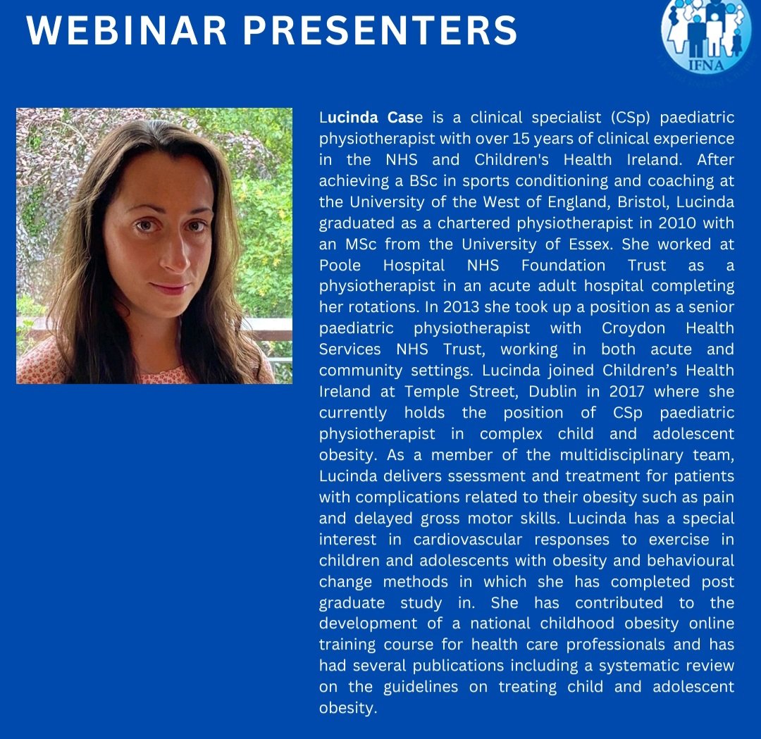 IFNA - UK and Ireland Chapter (@ifnaukireland) on Twitter photo Our next excellent expert speaker is Lucinda Case, a clinical specialist.
<a href="/IFNAAusNZ/">IFNAAUSNZ</a> <a href="/IFNAUKIreland/">IFNA - UK and Ireland Chapter</a> <a href="/IFNAorg/">IntlFamNursingAssoc</a> <a href="/sujas15/">Dr Suja Somanadhan</a> <a href="/SwallowVeronica/">veronica swallow</a> Our next excellent expert speaker is Lucinda Case, a clinical specialist.
<a href="/IFNAAusNZ/">IFNAAUSNZ</a> <a href="/IFNAUKIreland/">IFNA - UK and Ireland Chapter</a> <a href="/IFNAorg/">IntlFamNursingAssoc</a> <a href="/sujas15/">Dr Suja Somanadhan</a> <a href="/SwallowVeronica/">veronica swallow</a>