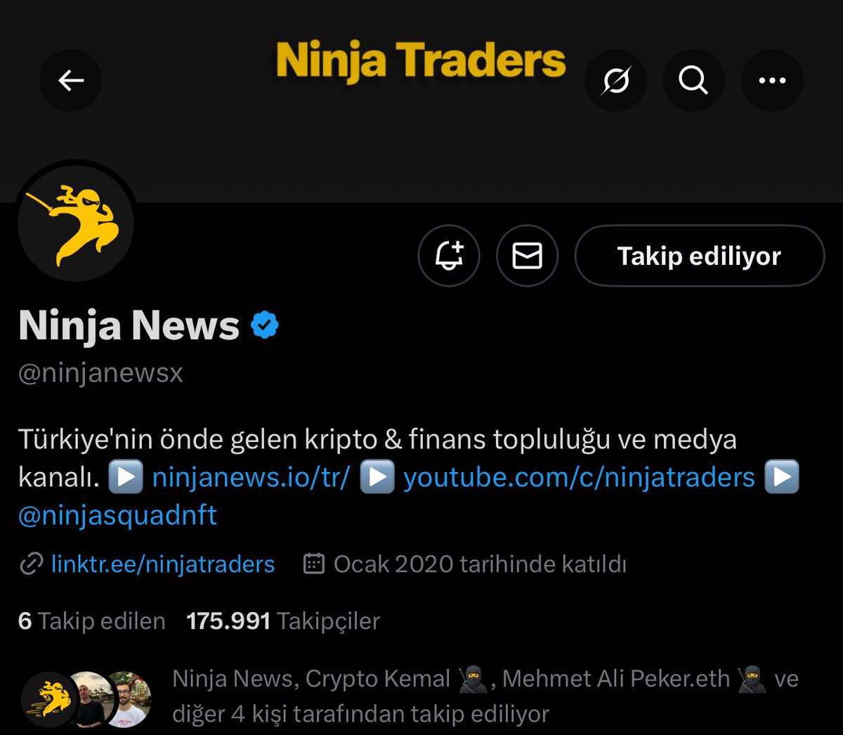 Ninja Traders (@ninjatradersx) on Twitter photo Sevgili Ninja Traders ailesi,
Kapanan hesabımız yeniden aktif olmuştur. Bu hesap yedek hesap olarak kalacaktır.
Tüm gönderilerimizi <a href="/ninjanewsx/">Ninja News</a> hesabımız üzerinden takip edebilirsiniz.
Teşekkürler! ❤️🥷 Sevgili Ninja Traders ailesi,
Kapanan hesabımız yeniden aktif olmuştur. Bu hesap yedek hesap olarak kalacaktır.
Tüm gönderilerimizi <a href="/ninjanewsx/">Ninja News</a> hesabımız üzerinden takip edebilirsiniz.
Teşekkürler! ❤️🥷
