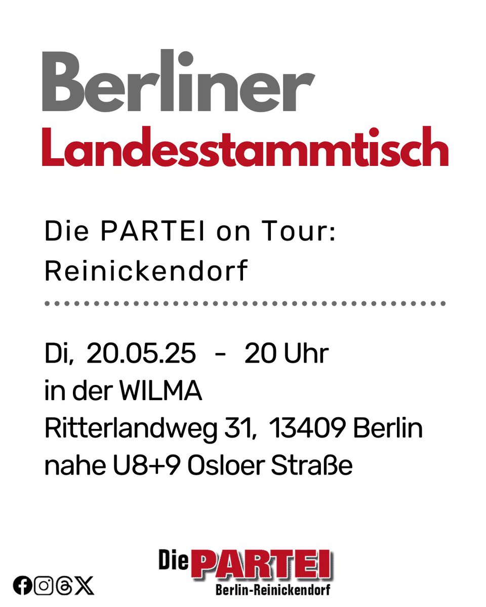 #dieparteiberlin #DiePARTEI #Berlin #Reinickendorf #berlinreinickendorf