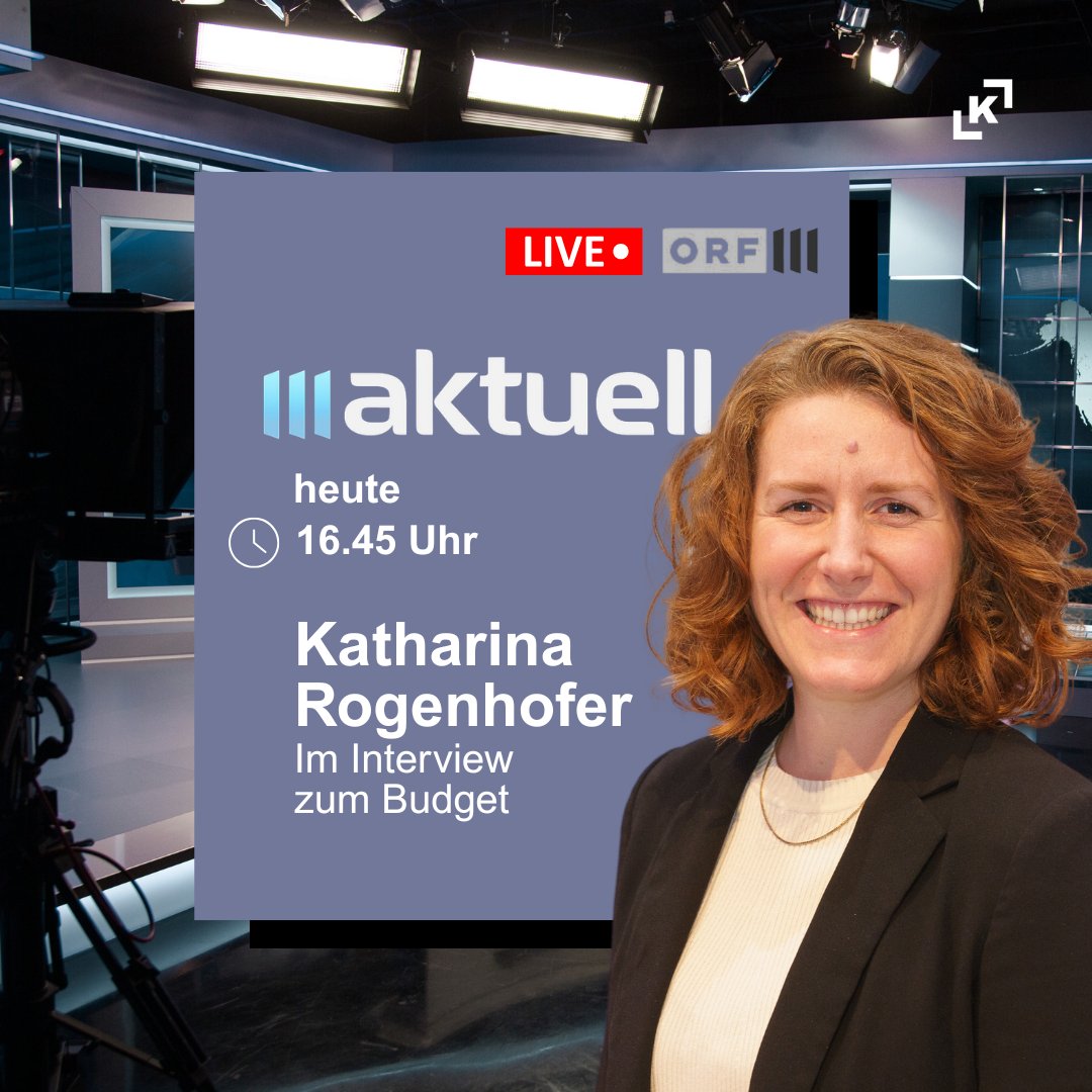 TV-Tipp: Was bedeutet der Budgetplan aus klimapolitischer Sicht? Dazu spricht heute <a href="/KRogenhofer/">Katharina Rogenhofer</a> im Interview live auf ORF III-Aktuell um 16.45 Uhr 👉 on.orf.at/live?channel=o…