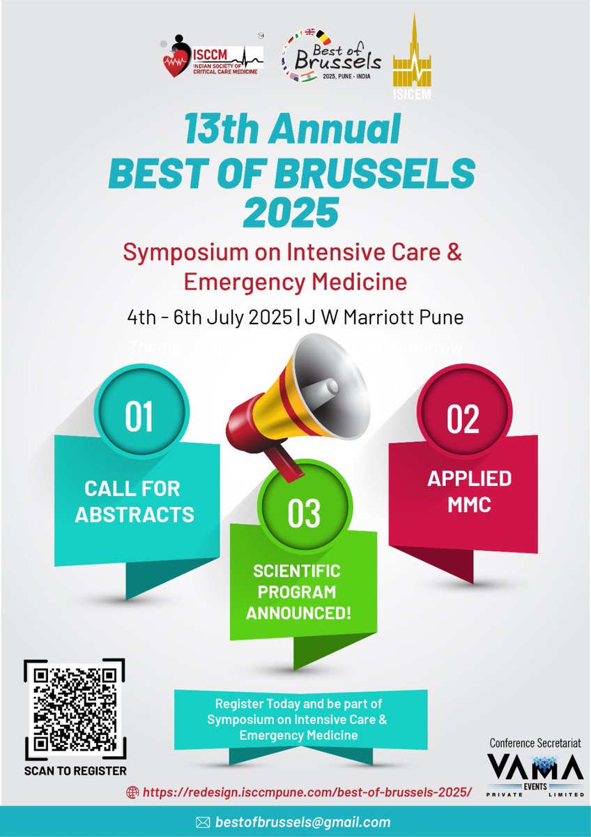 Dear Colleagues ,
We are happy to announce SCIENTIFIC  PROGRAM of BOB 2025 Symposium is now available.

For  Symposium Program :  CLICK HERE isccmpune.com*

Register &amp; be part of the change.

Warm Regards,
Team BOB 2025 Pune