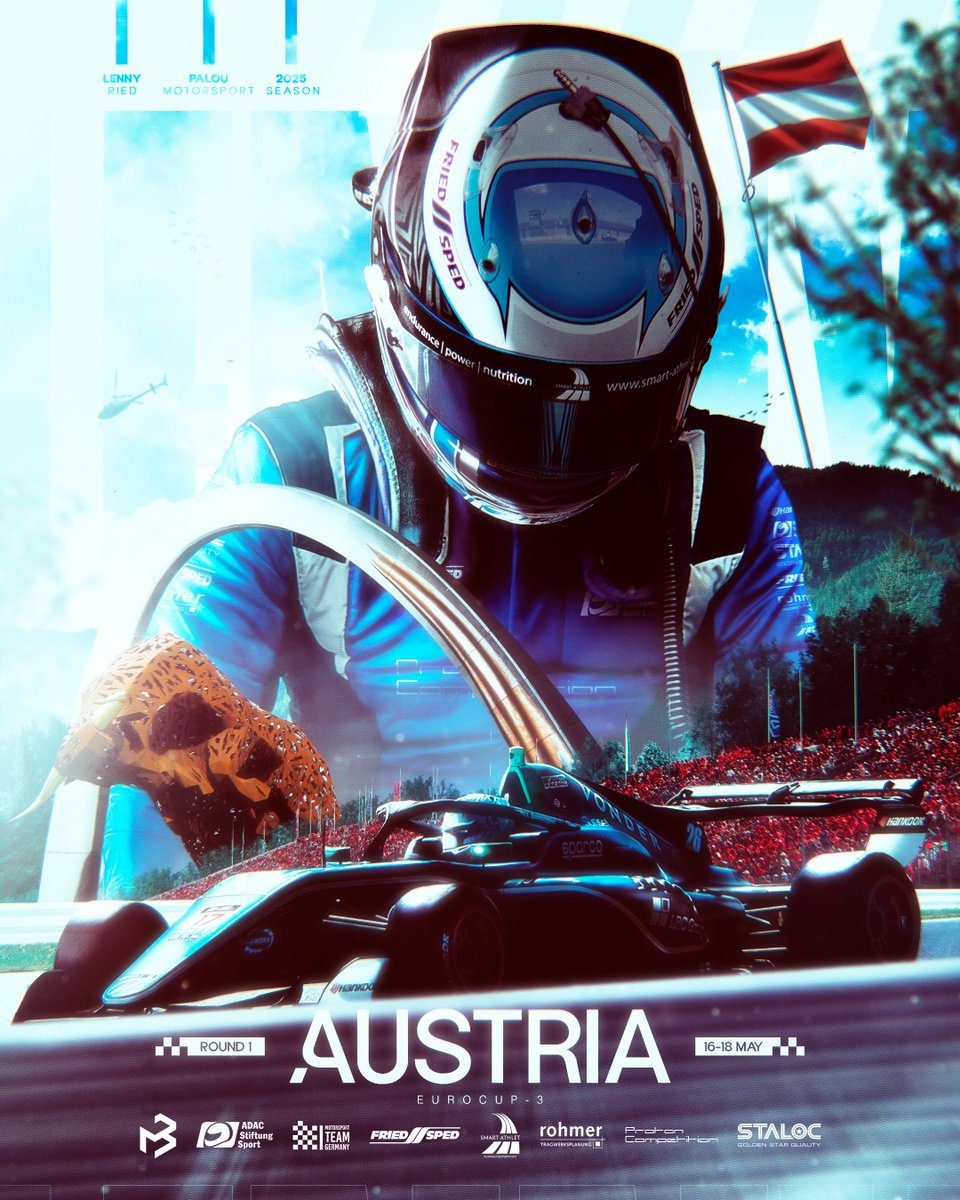 First official poster for Lenny Ried, Palou Motorsport driver — Eurocup-3 R1 at Red Bull Ring, Austria

<a href="/BarradoMgmt/">Barrado Management</a> 🤝

#smsports #Eurocup3 #RedBullRing