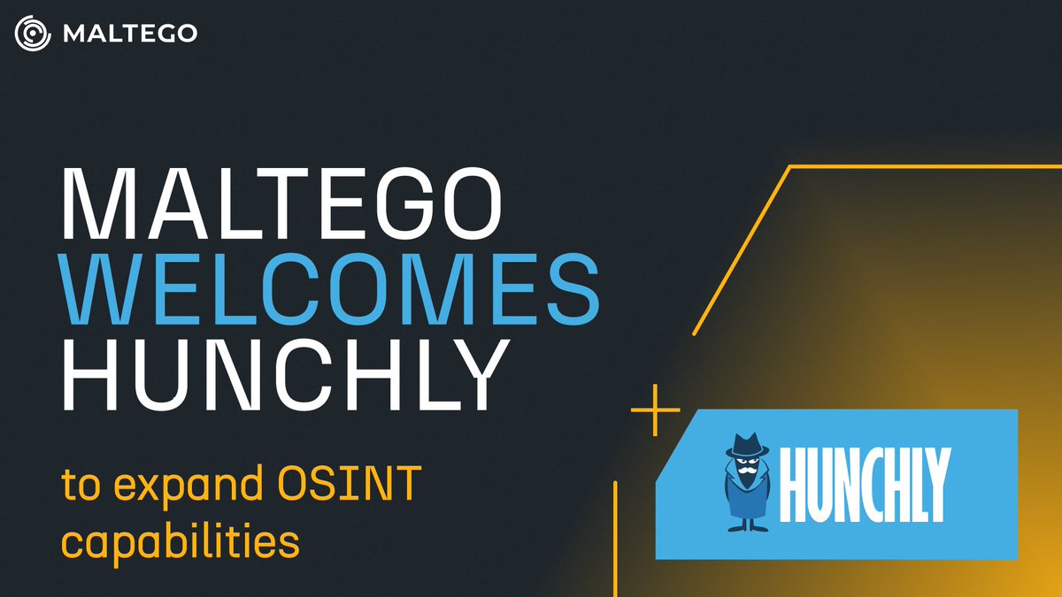 #Maltego welcomes <a href="/hunchly/">Hunchly</a> to its ecosystem, expanding #OSINT capabilities and supporting more comprehensive investigative workflows. This step reinforces our commitment to putting investigators' needs first. Read more: maltego.com/blog/maltego-w…