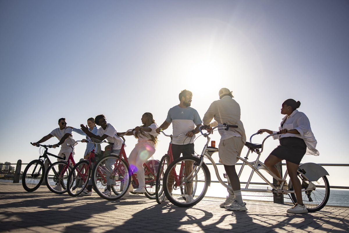 🌞 Every day is a good day for a bike ride in Cape Town.