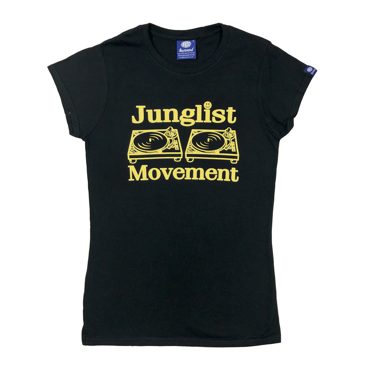 Bank Holiday vibes incoming! 🎉 Gyaldem Get ready for the weekend with a classic black Junglist Movement t-shirt—a must-have for every junglist. Get yours: aerosoul.co.uk 🔥 #JungleEnergy #StreetwearGame