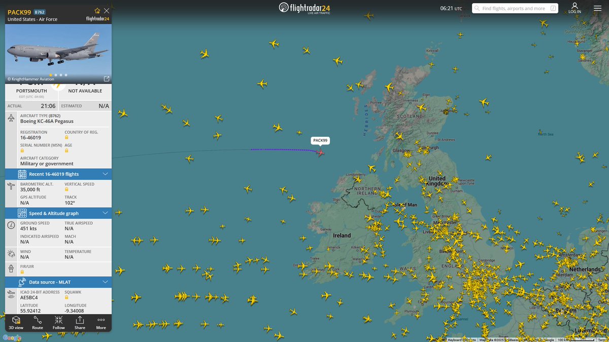 AIYeyENGDdJkjTr's tweet image. May 19, 2025
#Portsmouth ANG Base ==&amp;gt;

#PACK99 #AE5BC4 USAF KC-46A Pegasus