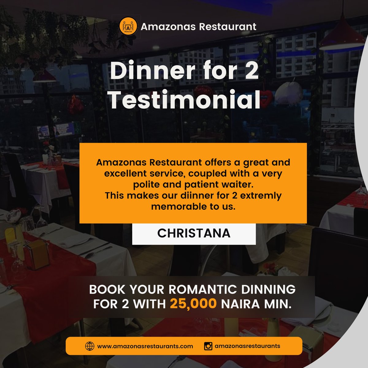 AmazonasRest's tweet photo. Love is valuable with memories that surround it.
Here we give a quality love environment and meals in a private and romantic way that makes it memorable for lovers.
We're a restaurant located at Ikeja, Lagos, and VI Lagos.
More inquiries? Kindly DM https://t.co/lb4ATQhrr6