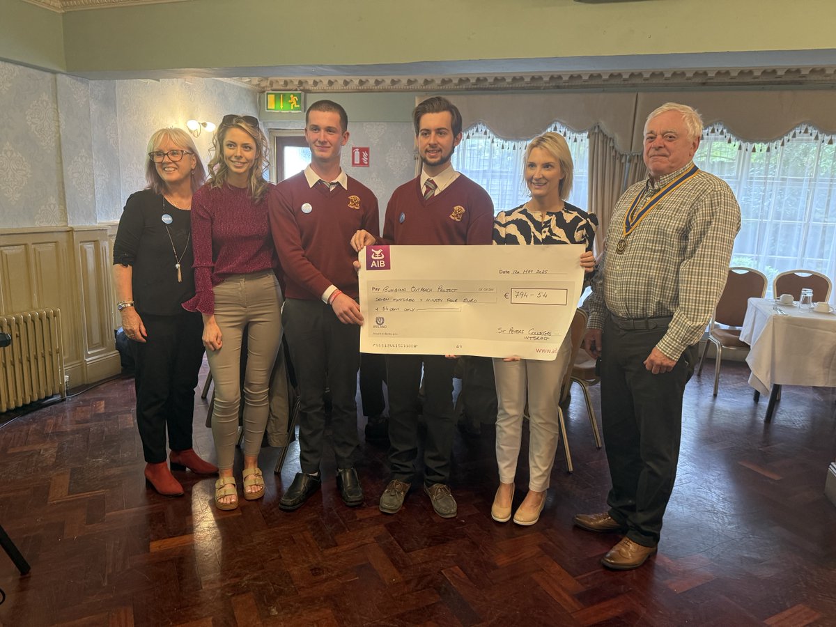 Congratulations to President Greg Donoghue and Vice President Harrison Rossiter-Maguire at St. Peters Interact Club on an incredible first year! They raised €702.86 for the Kenyan Bungoma Outreach Project.

#InteractClub #YouthLeadership #IrishHeartFoundation #EndPolioNow
