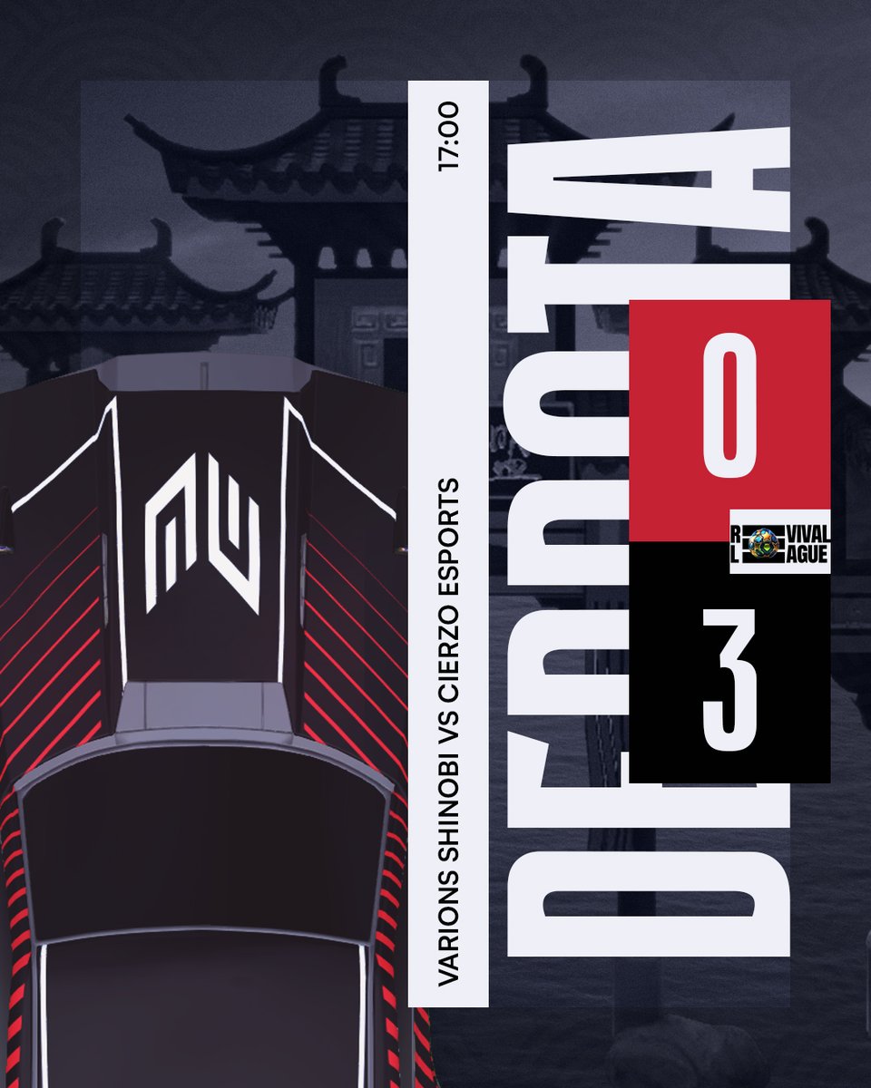 Varions Esports (@varionsesports) on Twitter photo π πΉπ¬πΊπΌπ³π»π¨π«πΆ
π | REVIVAL LEAGUE - J3
π | <a href="/CierzoEsports/">Cierzo Esports Academy</a>
β | 3-0
#GoVRNβ₯οΈ π πΉπ¬πΊπΌπ³π»π¨π«πΆ
π | REVIVAL LEAGUE - J3
π | <a href="/CierzoEsports/">Cierzo Esports Academy</a>
β | 3-0
#GoVRNβ₯οΈ