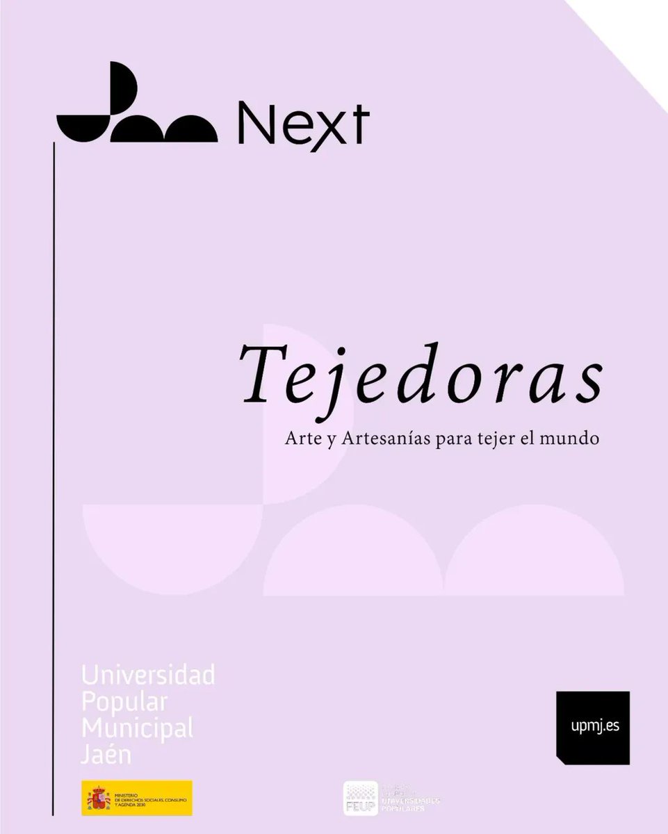 upmjaen's tweet image. Este lunes os invitamos a descubrir los talleres de Artesanía Textil de la #UPMJ !

Os sorprenderán los trabajos realizados, las cualidades #terapéuticas del #tejer y la #costura acompañando a nuestras mayores en co-aprendizaje de sus #saberes para nuevas generaciones.

@AytoJaen