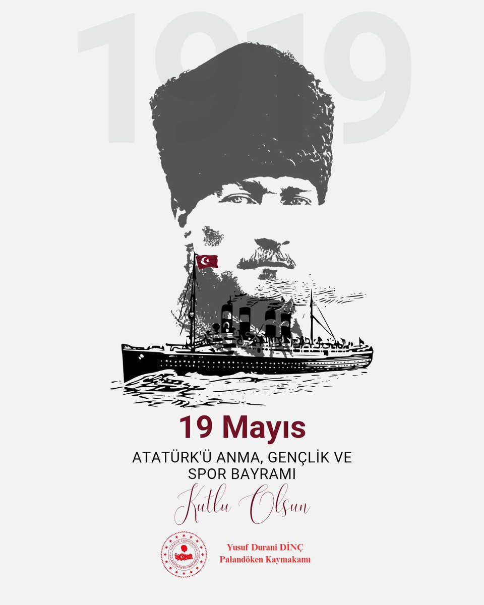 19 Mayıs Atatürk'ü anma, Gençlik ve Spor Bayramı Kutlu Olsun. 🇹🇷🇹🇷