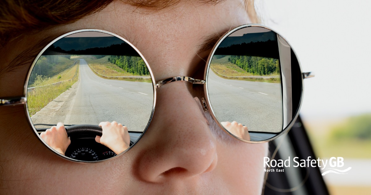 Don't get caught out by the sun when driving 🌞

Keep a pair of sunglasses in your car and slow down or stop if the sun is obscuring your view. 

Watch out for cyclists, people stepping out and parked cars.