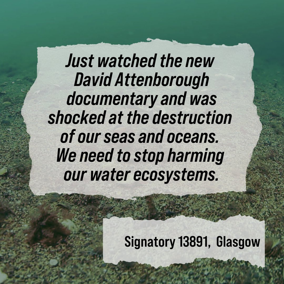 People are speaking up across Scotland since the release of #OCEANFilm, as destructive fishing methods which have been commonplace for too long are brought to light.

You can help protect Scotland’s inshore waters by signing the petition at ourseasscotland.eaction.org.uk/bring-back-the…

#InshoreLimit