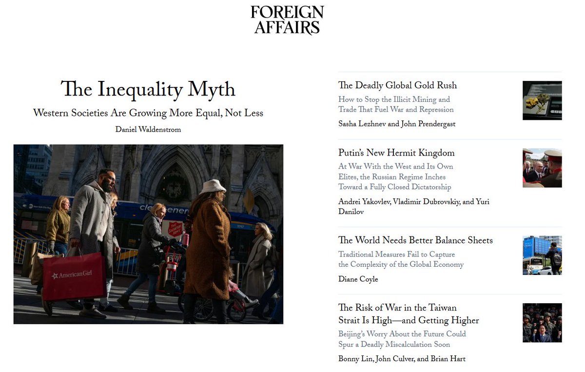 Daniel Waldenström (@daniwaldenstrom) on Twitter photo Thrilled to publish in <a href="/ForeignAffairs/">Foreign Affairs</a> on wealth inequality and growth. Key insights from my book "Richer and More Equal" on inclusive prosperity and popular ownership in the West.
Read article here:👉t.ly/6Lapj Thrilled to publish in <a href="/ForeignAffairs/">Foreign Affairs</a> on wealth inequality and growth. Key insights from my book "Richer and More Equal" on inclusive prosperity and popular ownership in the West.
Read article here:👉t.ly/6Lapj