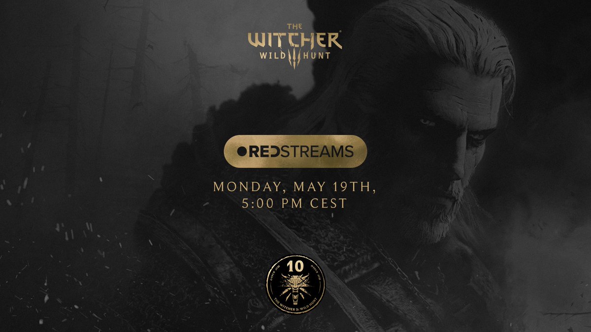 thewitcher's tweet photo. Our special 10th anniversary episode of REDstreams, celebrating The Witcher 3: Wild Hunt with Doug Cockle and Borys Pugacz-Muraszkiewicz, starts in just one hour!

📺 https://t.co/IpFERTnJsB
📺 https://t.co/sNU0EOfQvh

See you in chat!
#10YearsofTheWitcher3 https://t.co/o2FIPZKXf9