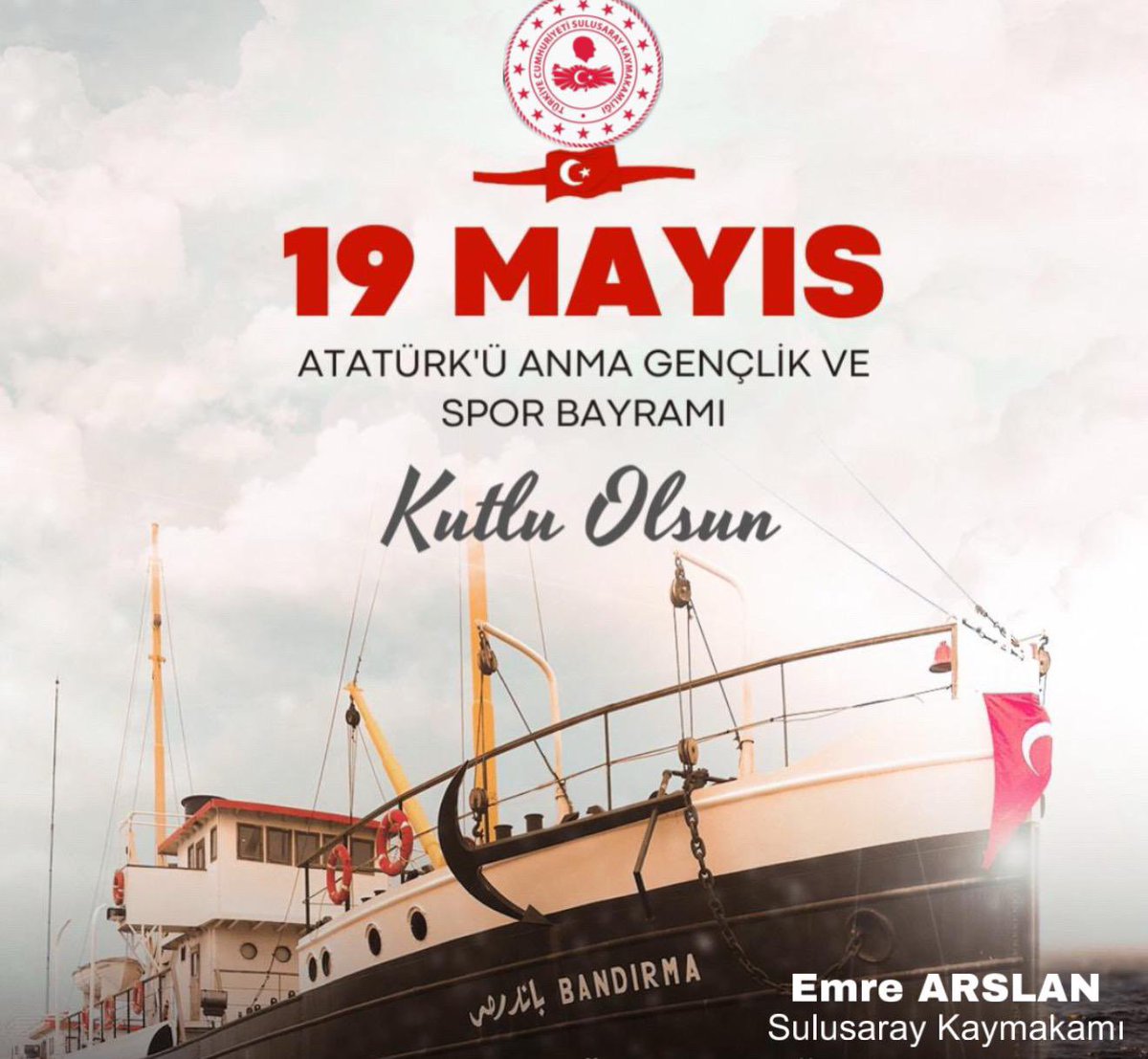 Sulusaray Kaymakamlığı (@ssaraykymkmligi) on Twitter photo 19 Mayıs Atatürk’ü Anma , Gençlik ve Spor Bayramı Kutlu Olsun.
<a href="/emre_arslan25/">Emre Arslan</a> 19 Mayıs Atatürk’ü Anma , Gençlik ve Spor Bayramı Kutlu Olsun.
<a href="/emre_arslan25/">Emre Arslan</a>