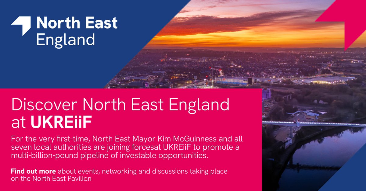 📣 South Tyneside Council will be part of the North East England delegation at #UKREiiF2025! this week 🚀

💡 We will join key leaders from across the region to highlight why the North East is the place to invest, build, and grow. 🌍🏗

🔗 Find out more: ukreiif.investnortheastengland.co.uk