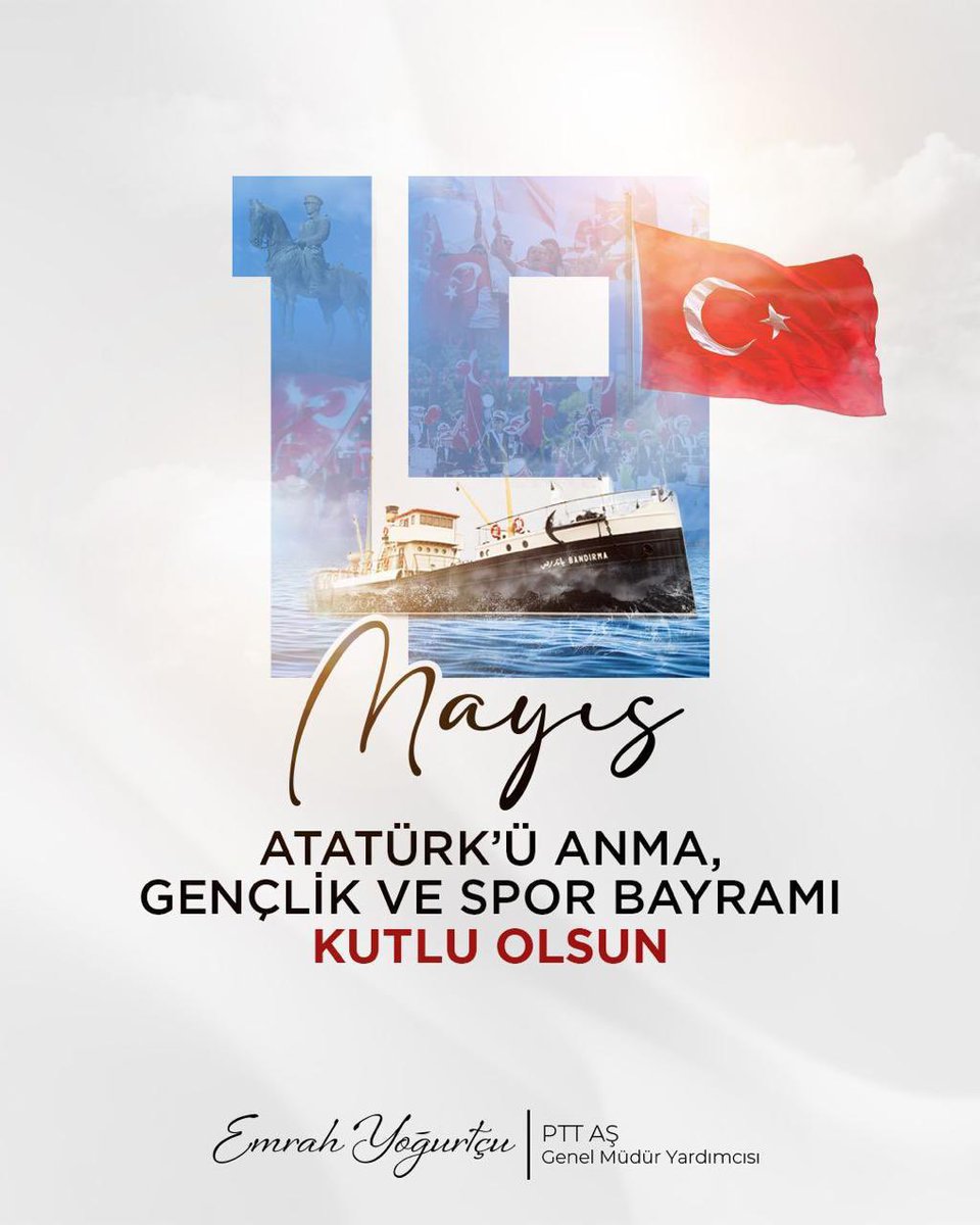 19 Mayıs; aziz milletimizin esareti reddedip bağımsızlığına yürüdüğü, cesaretinin ve inancının tarihe altın harflerle yazıldığı gündür.

Bu anlamlı gün vesilesiyle Gazi Mustafa Kemal Atatürk’ü ve tüm millî mücadele kahramanlarımızı yâd ediyorum.
