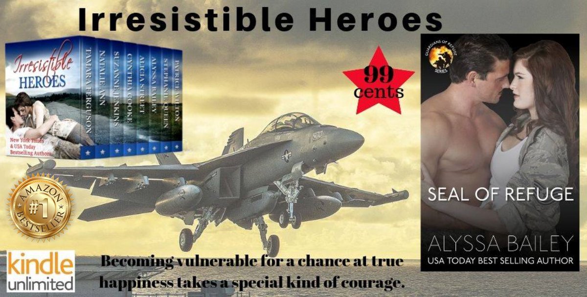 ⭐️✰⭐️✰⭐️✰⭐️✰⭐️
#IrresistibleHeroes
Number 1 BESTSELLER
⭐️✰⭐️✰⭐️✰⭐️✰⭐️
SEAL OF REFUGE
⭐️@blushingalyssa
USA TODAY BESTSELLING AUTHOR
#mgtab
FREE IN KU
⭐️<a href="/mimisgang1/">Mimi Barbour, NYT Author</a>
mybook.to/IrresistibleHe…