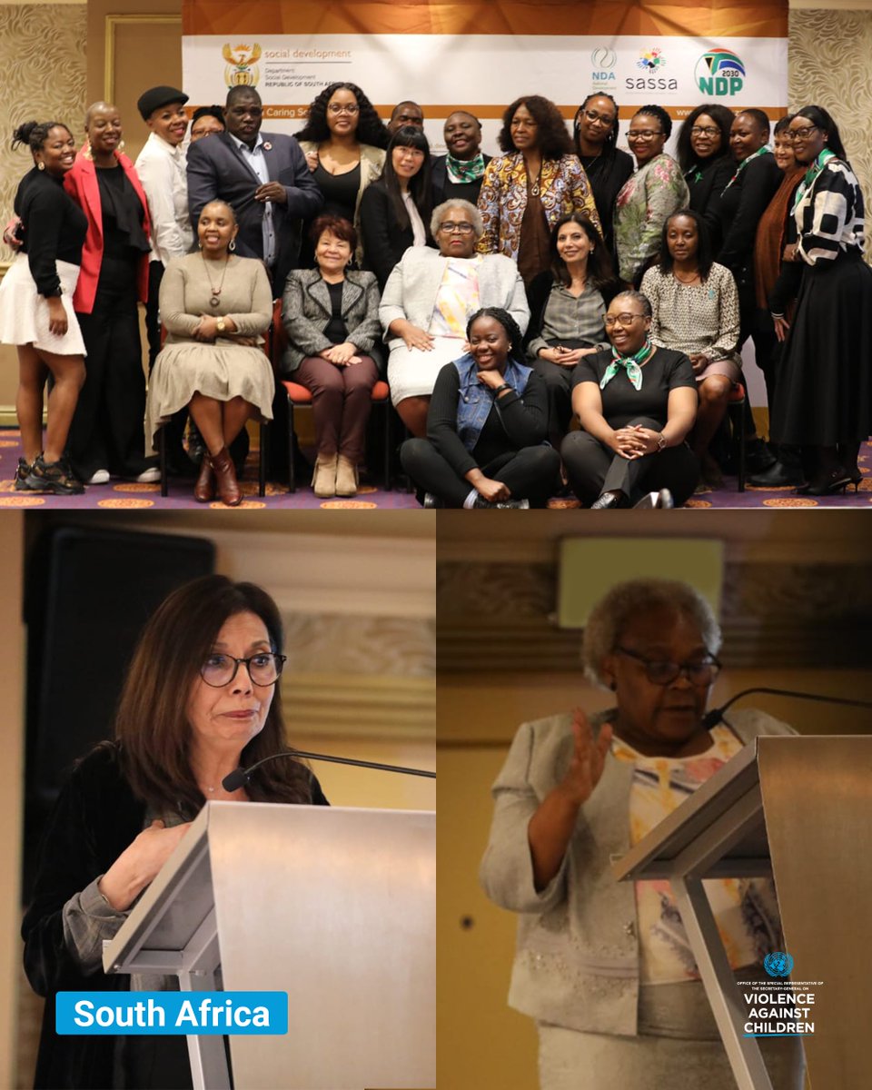 United Nations SRSG on Violence against Children (@un_endviolence) on Twitter photo At the end of her visit, the SRSG welcomed the 90-day plan, reaffirming #SouthAfrica’s strong commitment to the #PathfindingGlobalAlliance made during the First Ministerial Conference on Ending Violence Against Children in Bogotá.
#EndViolence <a href="/The_DSD/">Social Development</a> At the end of her visit, the SRSG welcomed the 90-day plan, reaffirming #SouthAfrica’s strong commitment to the #PathfindingGlobalAlliance made during the First Ministerial Conference on Ending Violence Against Children in Bogotá.
#EndViolence <a href="/The_DSD/">Social Development</a>