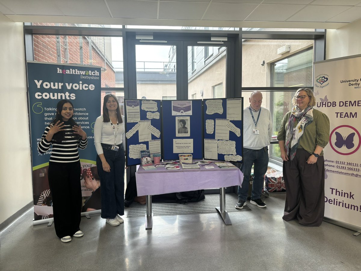 Charlotte Kawalek (@charlottekawal1) on Twitter photo In full swing for Dementia Action Week 2025! <a href="/UHDBTrust/">University Hospitals of Derby and Burton NHS FT</a> at RDH today with <a href="/HWDerbyshire/">Healthwatch Derbyshire</a> and Universal Services for Carers <a href="/Carers_Derby/">Universal Services for Carers in Derby</a> currently on the stall- do pop and say hello in the corridor- just next to pride pharmacy <a href="/DilpritShergill/">Dilprit Shergill</a> <a href="/DementiaUK/">Dementia UK</a> In full swing for Dementia Action Week 2025! <a href="/UHDBTrust/">University Hospitals of Derby and Burton NHS FT</a> at RDH today with <a href="/HWDerbyshire/">Healthwatch Derbyshire</a> and Universal Services for Carers <a href="/Carers_Derby/">Universal Services for Carers in Derby</a> currently on the stall- do pop and say hello in the corridor- just next to pride pharmacy <a href="/DilpritShergill/">Dilprit Shergill</a> <a href="/DementiaUK/">Dementia UK</a>