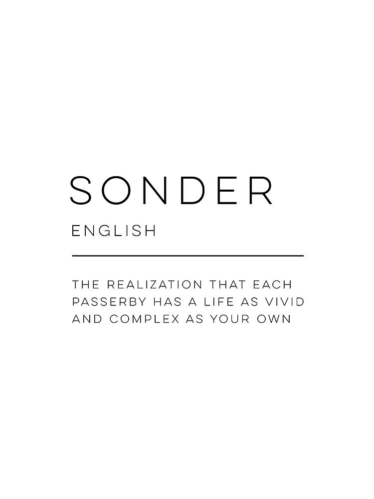 ATWB__'s tweet image. John Koenig created the dictionary of obscure sorrows. In this book he gave words to bizzare feelings. Sonder was one of the words he created. For my final project this year I decided to follow this theme and see how my photography could translate to this.
(A thread)