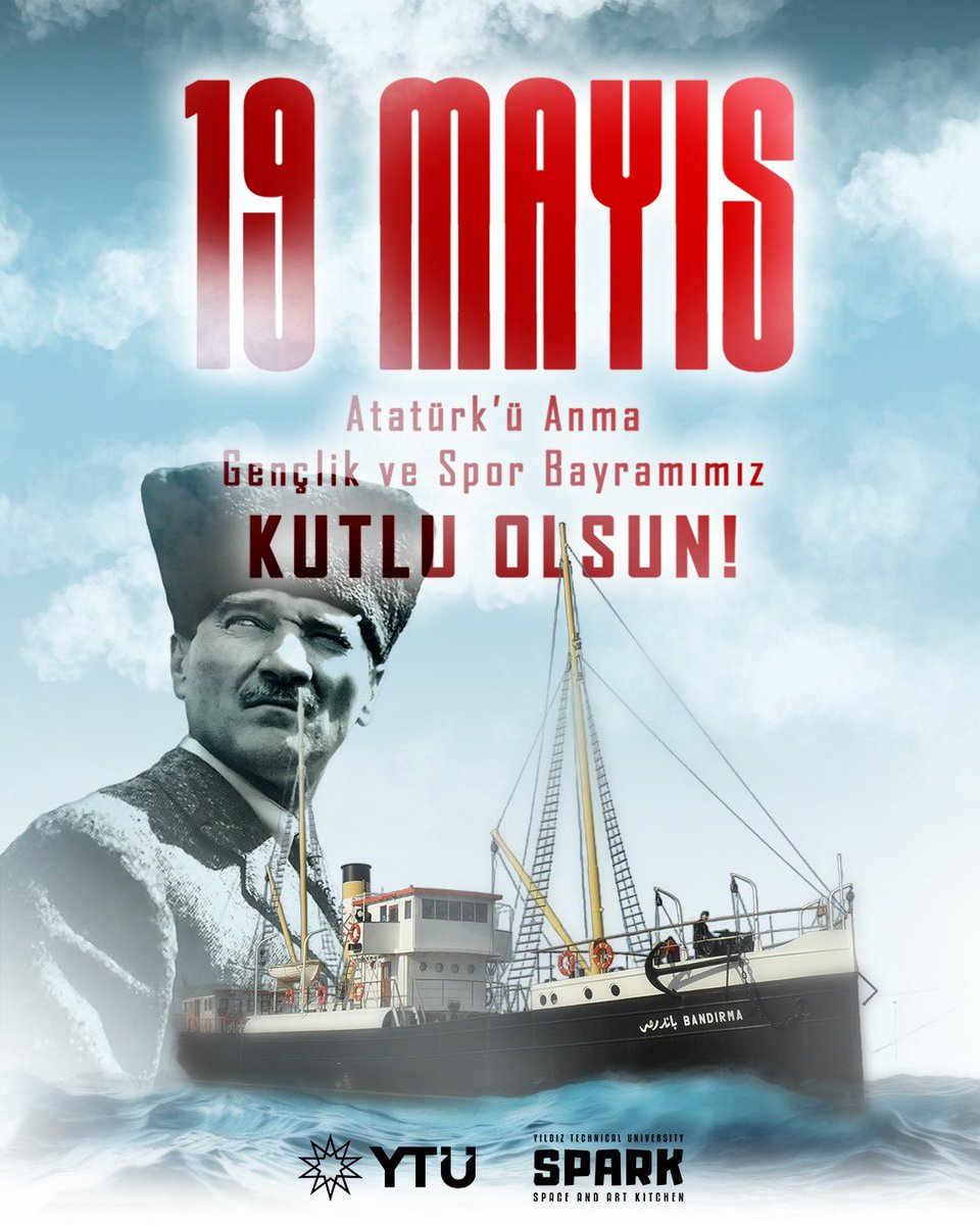 🇹🇷 19 Mayıs Atatürk’ü Anma, Gençlik ve Spor Bayramı kutlu olsun!

SPARK olarak, yaratıcılıkla ve cesaretle bu emaneti geleceğe taşıyoruz.

Gelecek biziz. Bugün, umut biziz. ✨