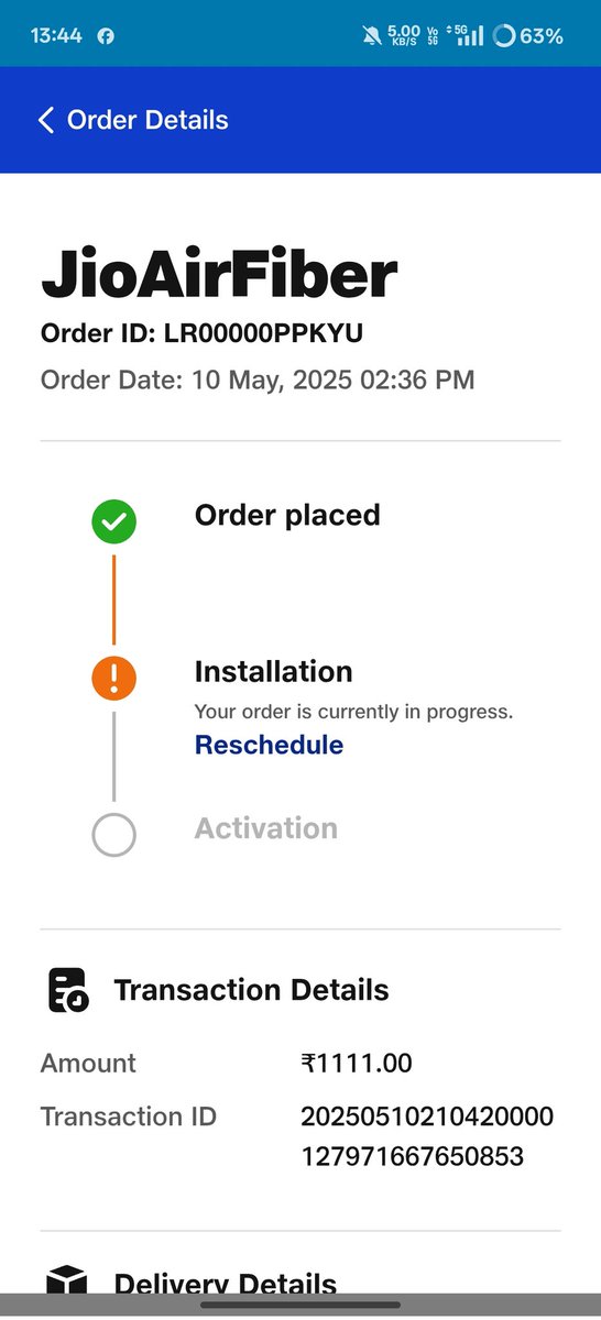Bikashpathak18's tweet photo. Dear jio 

Its already too late now because When I booked it I need it urgently but now please cancel my order and refund my amount @JioCare @reliancejio https://t.co/abW6kDRSFT