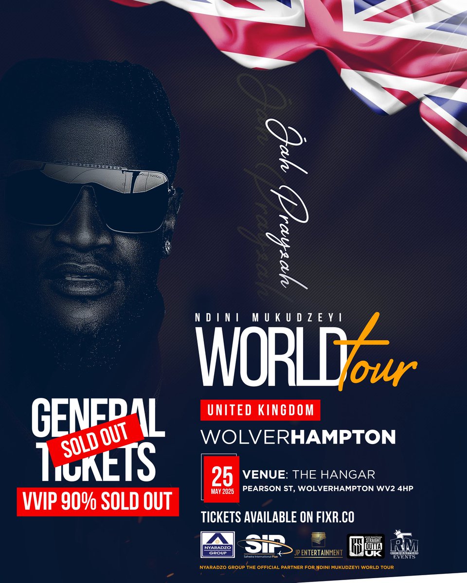 This has always been my dream. UK General Tickets SOLD OUT.

Only a few VVIP tickets left.

See you all on the 25th of May!!

My people in Germany, USA, Canada. You are next on the line up ❤️