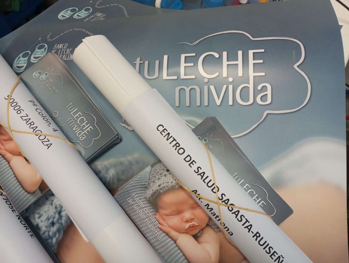 😍Día Mundial de la Donación de Leche Materna: el Banco de Leche de Aragón lo celebra repartiendo material de promoción de su nueva campaña “Tu leche, mi vida”
Más info: tinyurl.com/9bpwhhk4