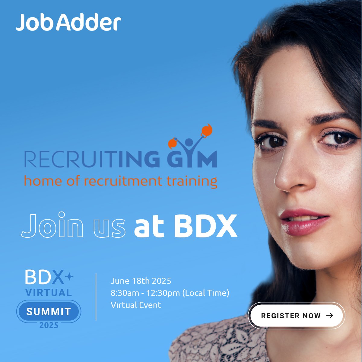 Many of the Recruiting Gym team will be presenting at the BDX Conference.

Rebecca Alan Jon Katharine Christina Van Angela

18 June 8.30 - 12.30 pm (BST)

Click to access your free ticket - ter.li/d3wqqt

#BD #BusinessDevelopment #Conference #RecruitmentIndustry
