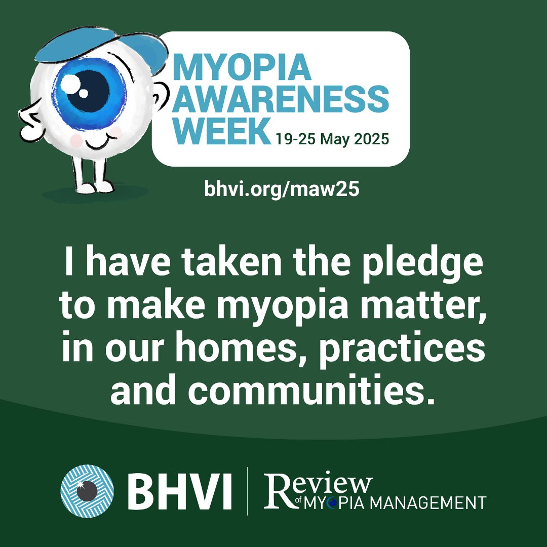 brienholden's tweet photo. #MyopiaAwarenessWeek 2025 has arrived! 

This year, we’re calling on everyone to take the pledge to make myopia matter, in our homes, practices and communities. https://t.co/kf2RRYsxdl