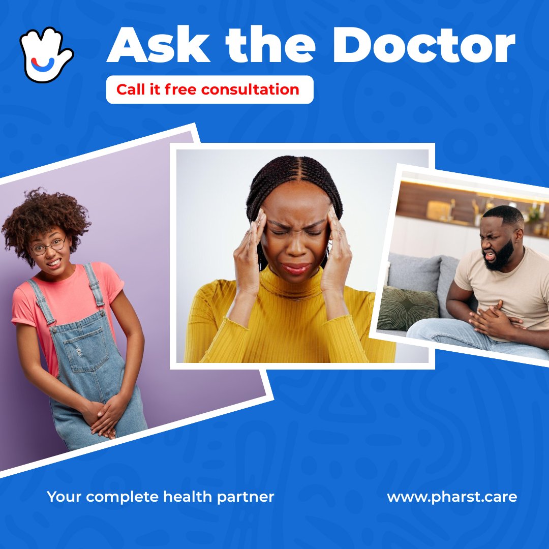pharstcare's tweet photo. Tired of googling symptoms?
Whether it’s  period pain, stomach pain or something unusual, don’t self-diagnose. Drop your health questions in the comments. Our doctors will respond for FREE. Need a private consultation? Book at https://t.co/hLyUb5vI9m

#freeconsultations https://t.co/m72KdwVktS