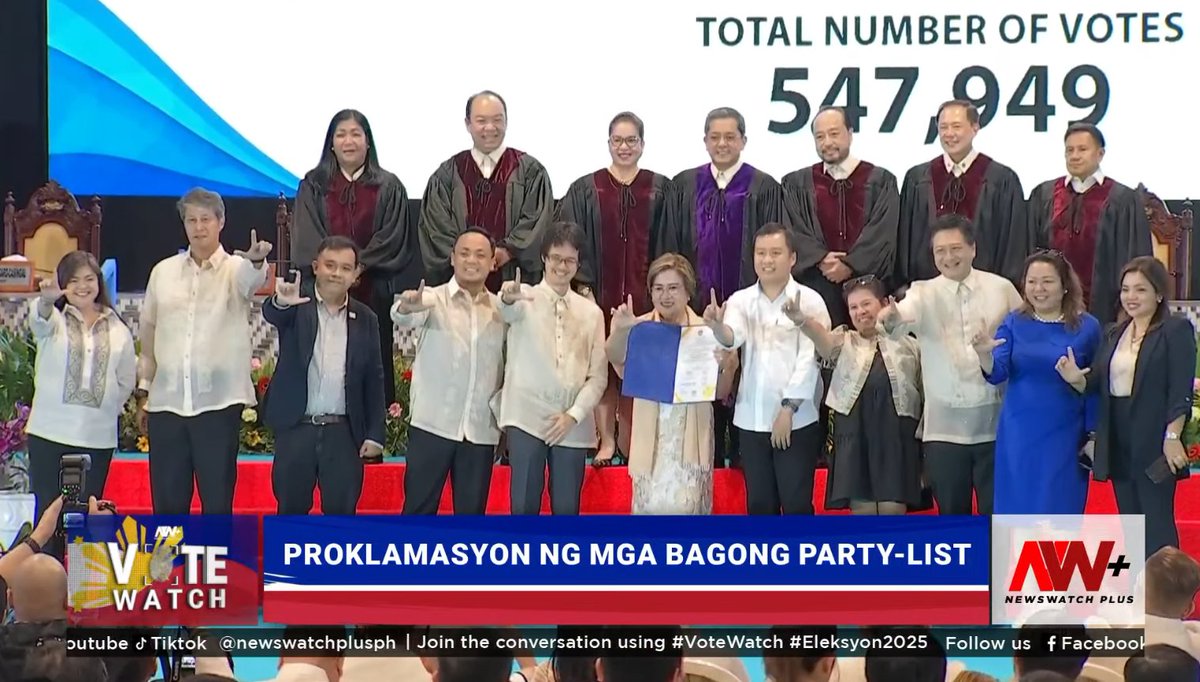 newswatchplusph's tweet photo. THE BIG COMEBACK

LOOK: Former Senator Leila De Lima returns to the Congress – this time in the House as the representative of Mamamayang Liberal party-list | @bylancemejico 

#VoteWatch #Eleksyon2025 https://t.co/g5Oo1upaIc