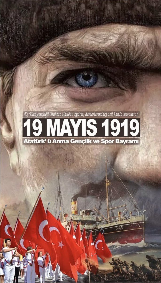 "Ey gençlik! 19 Mayıs’ta yakılan bağımsızlık meşalesi, bugün sizlerin ellerinde parlıyor. Atatürk’ün emanetine sahip çıkın, umut olun!" 🇹🇷
#19mayis1919