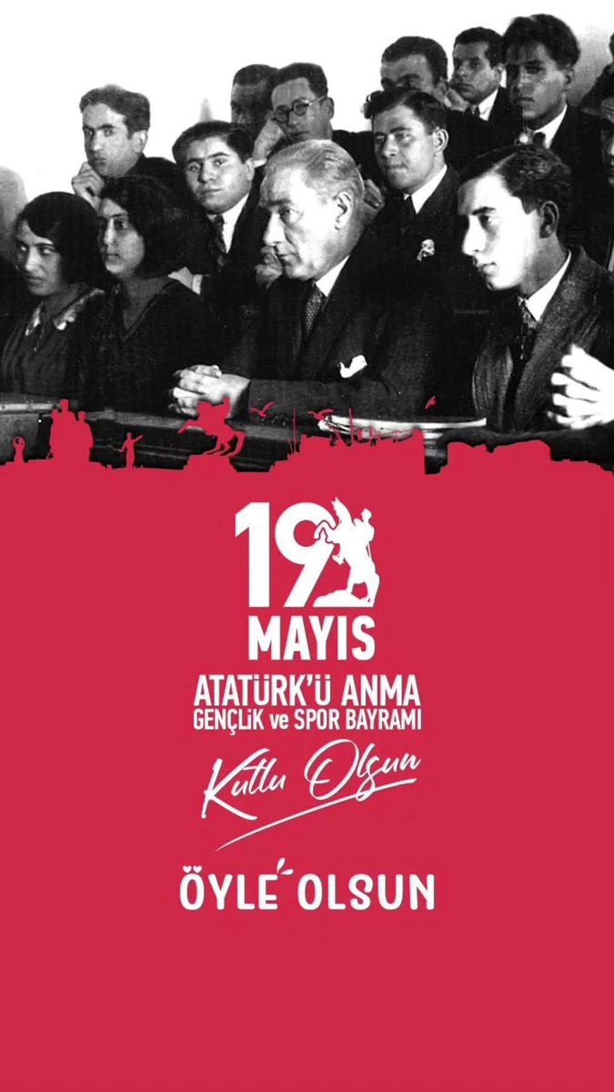 19 Mayıs Atatürk’ü Anma Gençlik Ve Spor Bayramımız kutlu olsun 🇹🇷
#19Mayıs1919