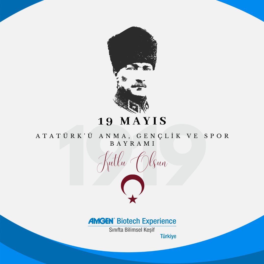 🇹🇷 19 Mayıs Atatürk’ü Anma, Gençlik ve Spor Bayramı Kutlu Olsun! 🎉

#19Mayıs #GençlikveSporBayramı #Atatürk #BilimleGelecek #kalkınmaatölyesi #amgenvakfı #EDC #biotechexperience <a href="/kalkinmatolyesi/">Kalkınma Atölyesi</a> <a href="/amgen_turkiye/">Amgen Türkiye</a> <a href="/EDCtweets/">edc.org</a> <a href="/ABEProgOffice/">Amgen Biotech Experience (ABE) Program Office</a>