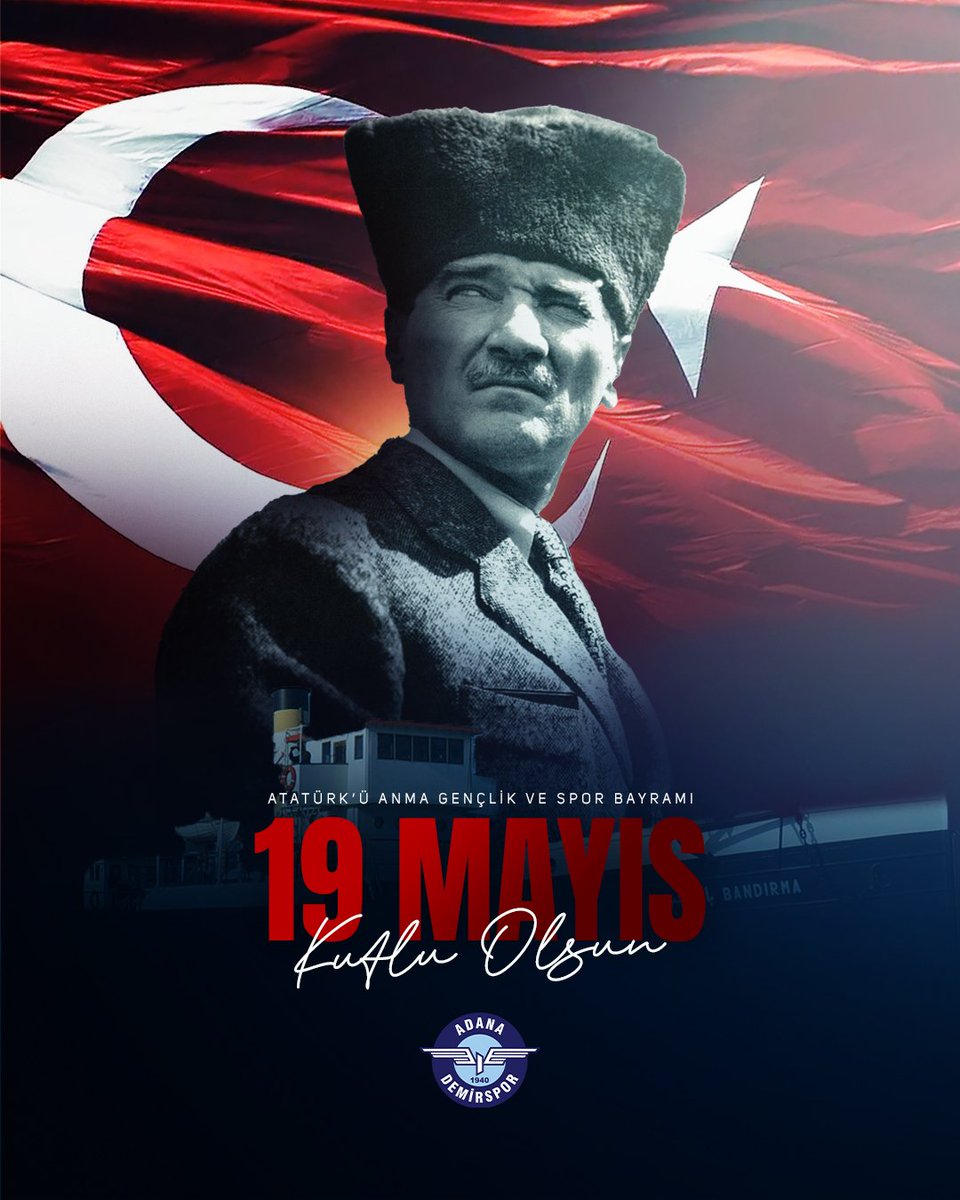 19 Mayıs Atatürk'ü Anma, Gençlik ve Spor Bayramımız kutlu olsun! 🇹🇷