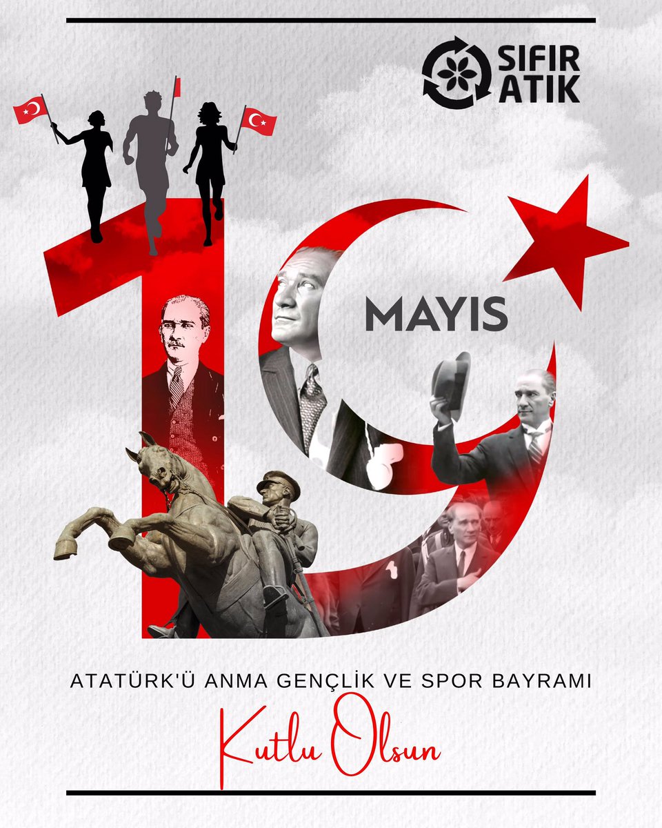 19 Mayıs, bağımsızlık meşalesinin yakıldığı gündür.
Gençlerimizin çevreye duyarlı her adımı, sürdürülebilir yarınlara atılan yeni bir adımdır.

Gazi Mustafa Kemal Atatürk ve silah arkadaşlarını rahmetle anıyor, 19 Mayıs Atatürk’ü Anma, Gençlik ve Spor Bayramı’nı kutluyoruz. 🇹🇷