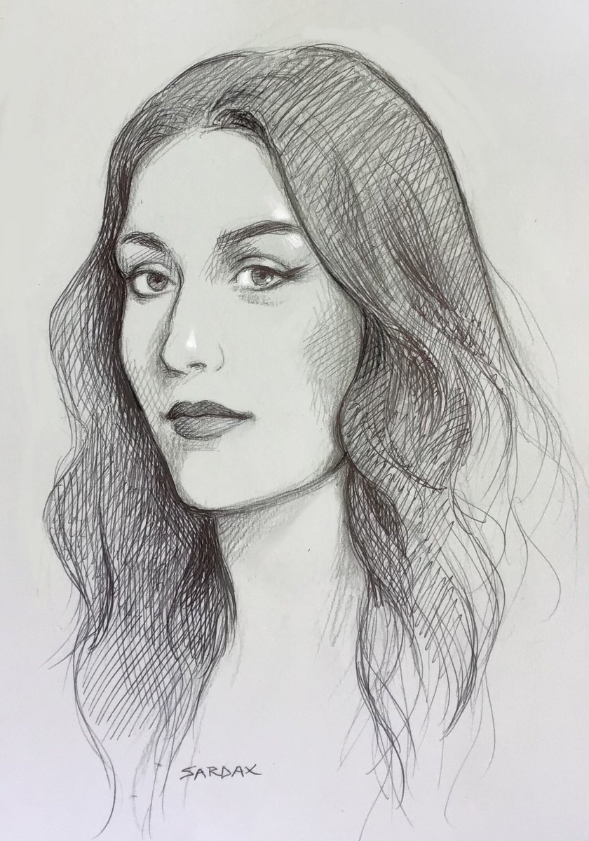 Sketch of French <a href="/Madame_Gia/">Madame Gia Goddess</a> at café in London